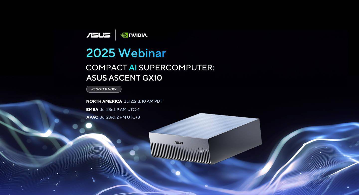 华硕宣布北京时间 7 月 22 日举行 Ascent GX10 迷你主机发布会