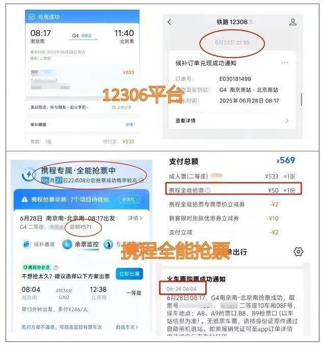 “加速包”管用吗？实测9大第三方火车票抢票平台